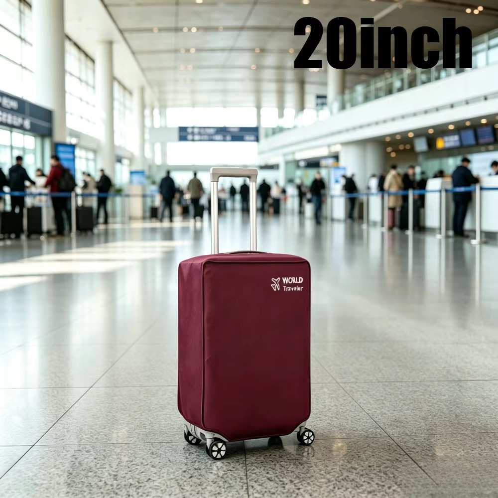 Housse de protection pour valise en tissu non tissé épaissi et élastique, disponible en trois taille
