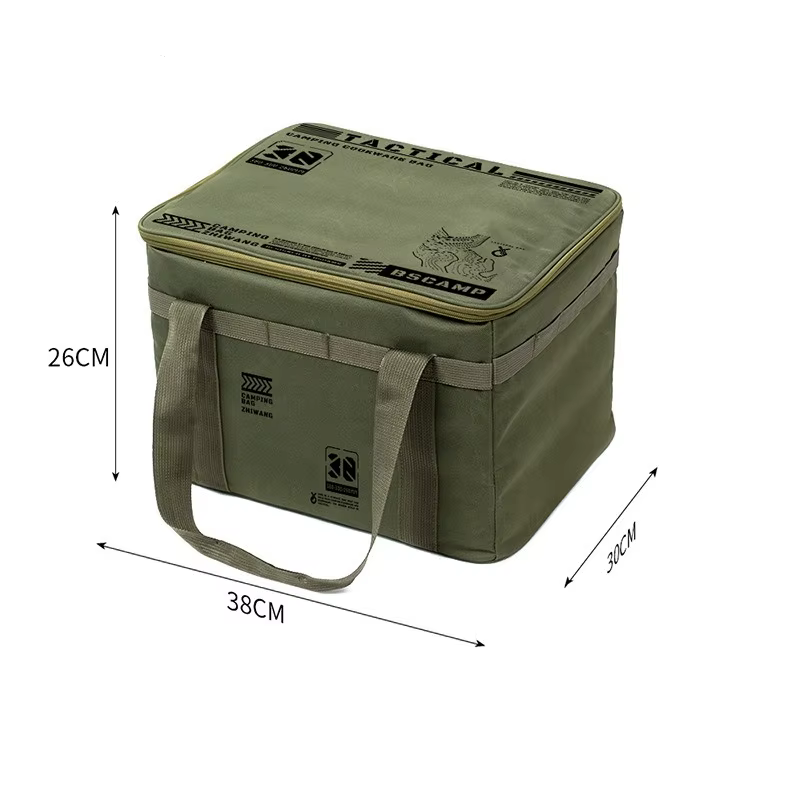 Sac de rangement tactique PACOONE 30L pour ustensiles de camping, en tissu Oxford imperméable, grand