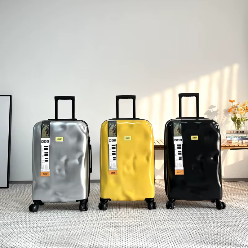 Valise trolley concave-convexe