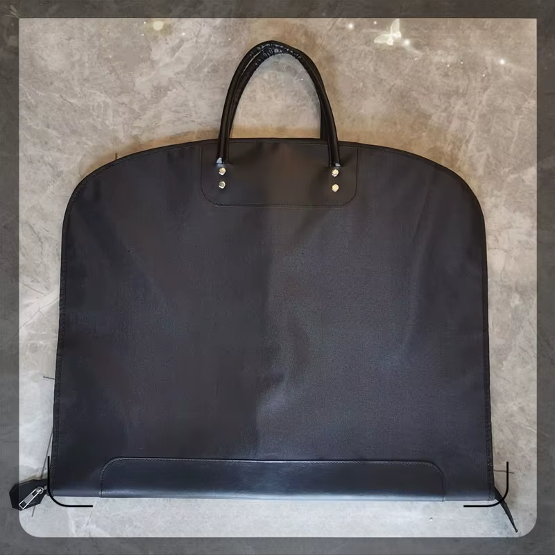 Housse de costume Oxford avec poignées en cuir