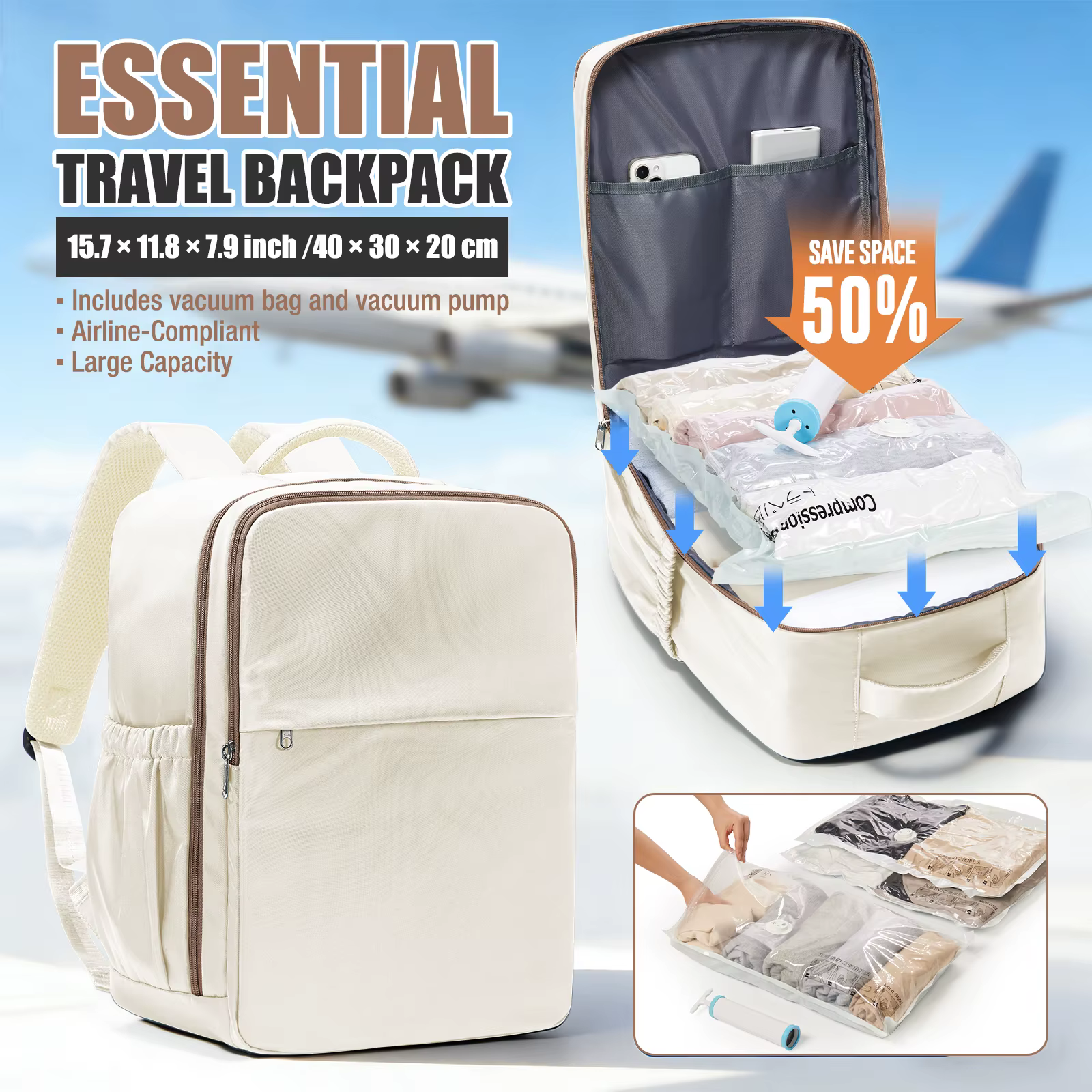 Sac à dos de voyage Ryanair 40x30x20