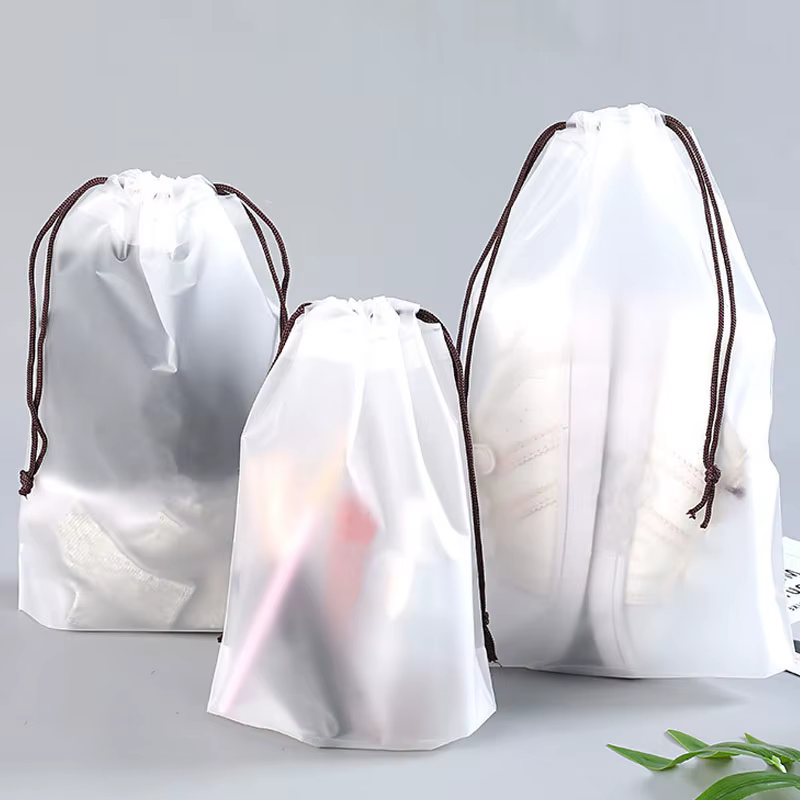 Sac de rangement écologique portable avec cordon de serrage pour chaussures