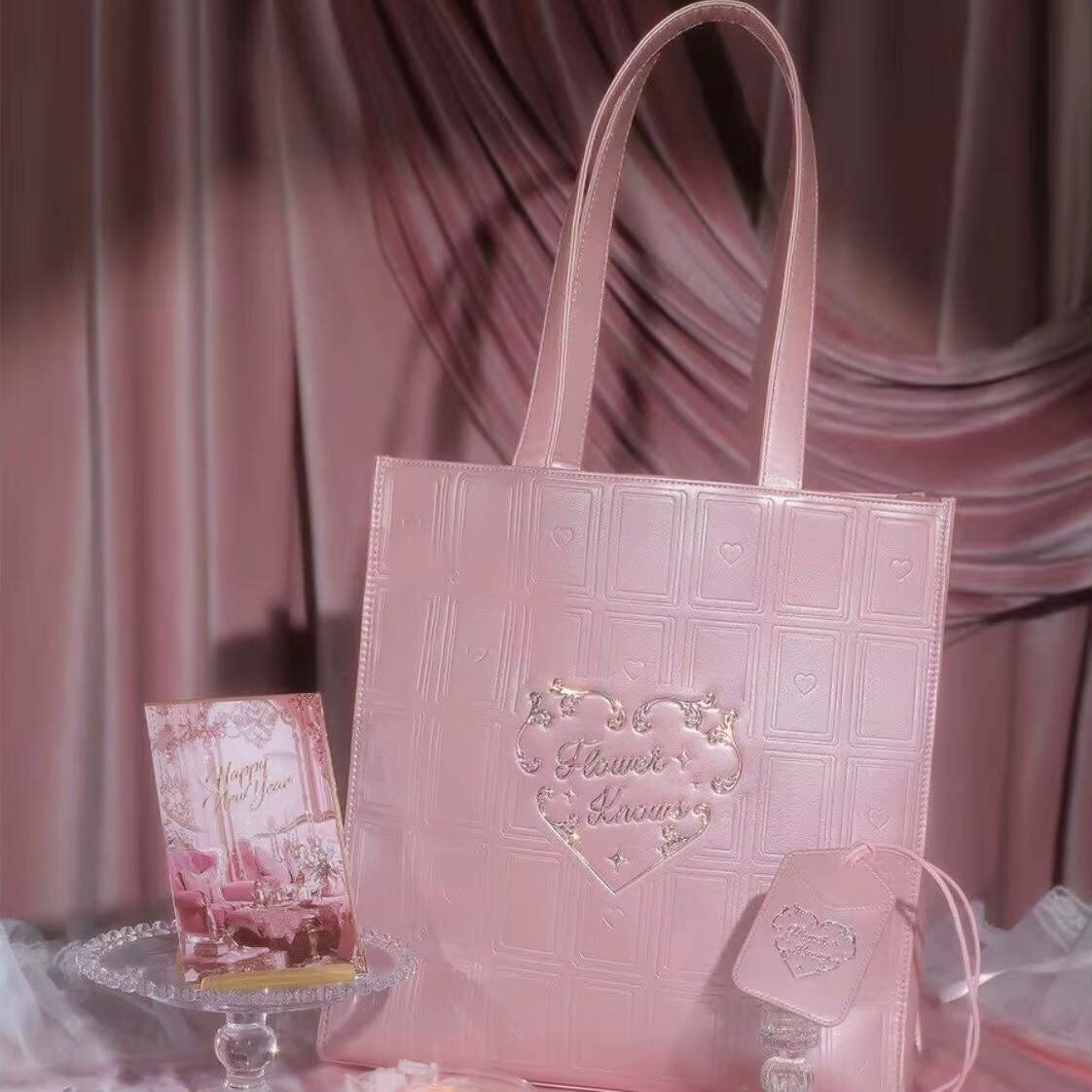 Flower Knows – sac fourre-tout de voyage rose