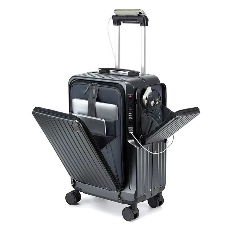 Valise à bagages à main à ouverture frontale