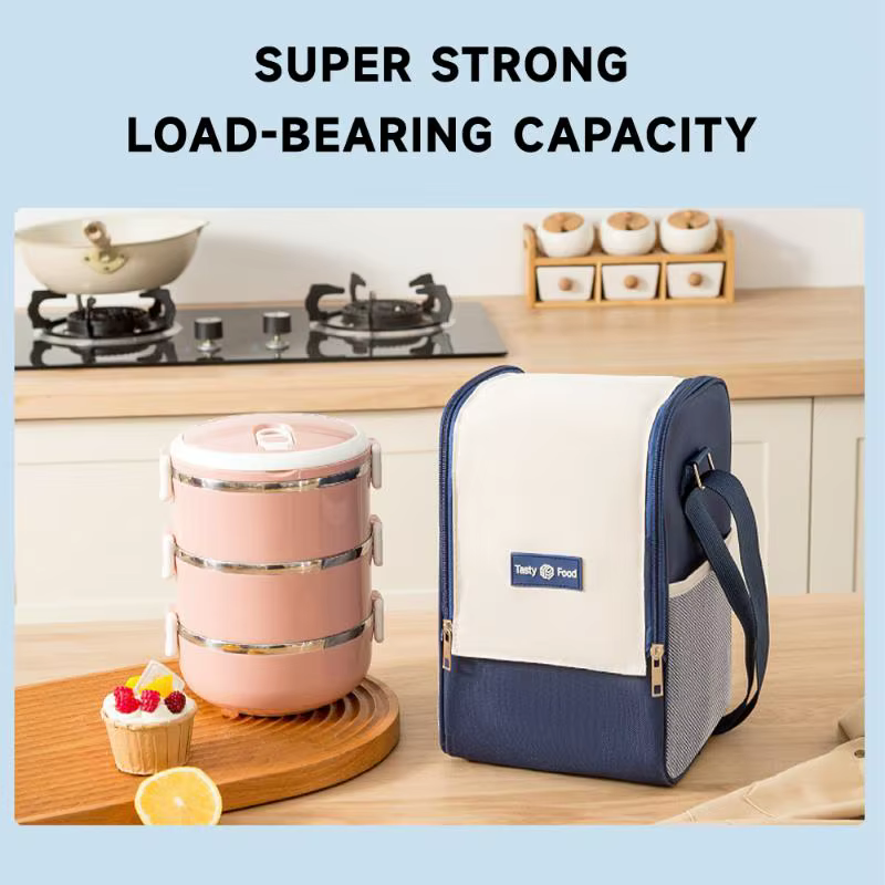 Sac Isotherme Double Compartiment Grande Capacité avec Bandoulière