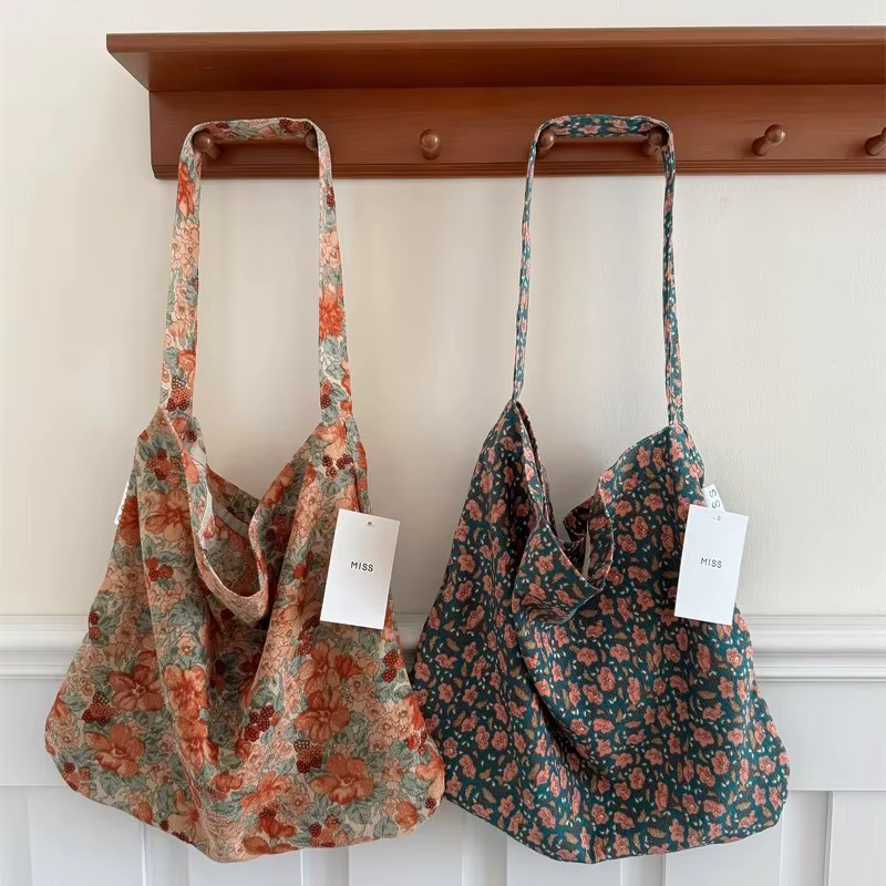 Sac en toile de grande capacité de style paresse