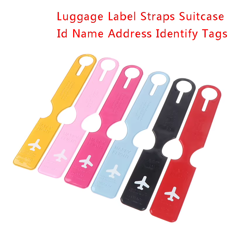 Étiquettes de bagage mignonnes en PVC pour valise