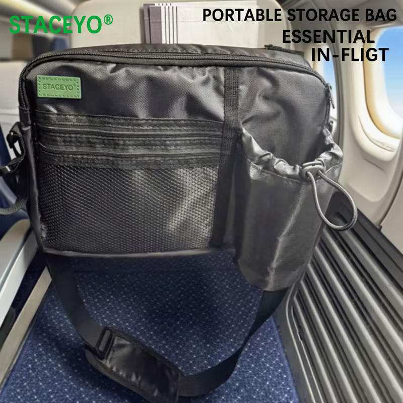 Sac de rangement suspendu pour avion noir