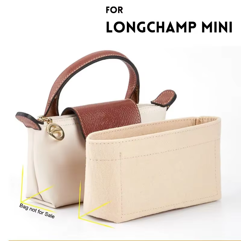 Organisateur de sac pour LONGCHAMP Mini fourre-tout sac de rangement et finition sac intérieur doublure sacs à main