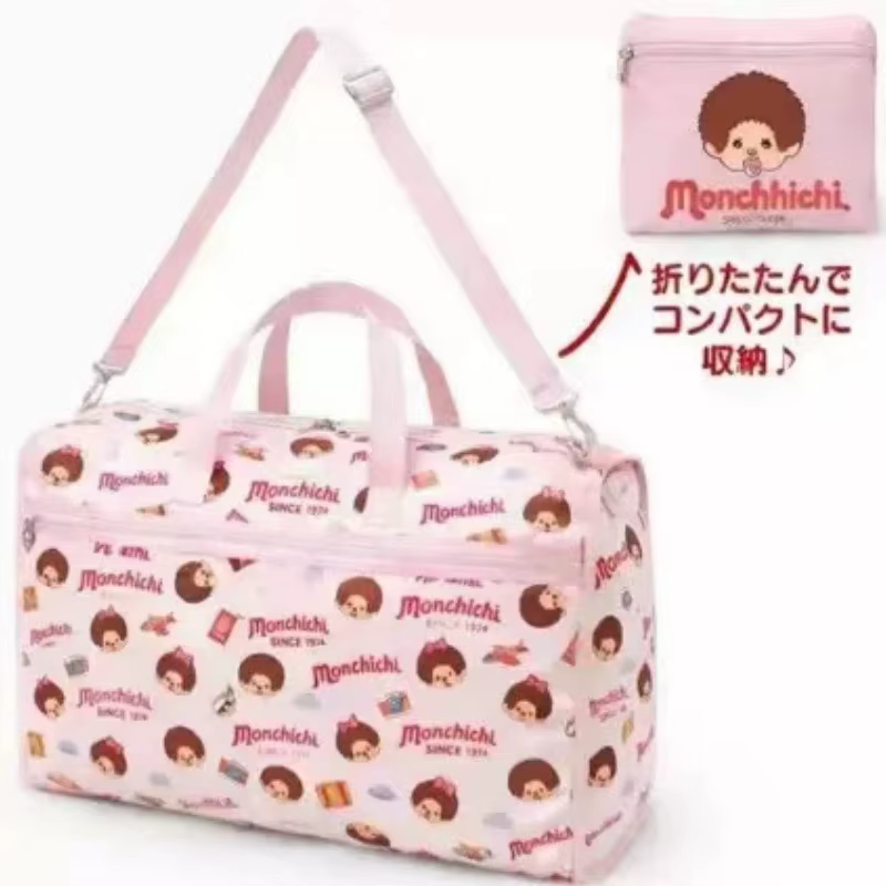 Sac de voyage pliable Monchhichi motif dessin animé