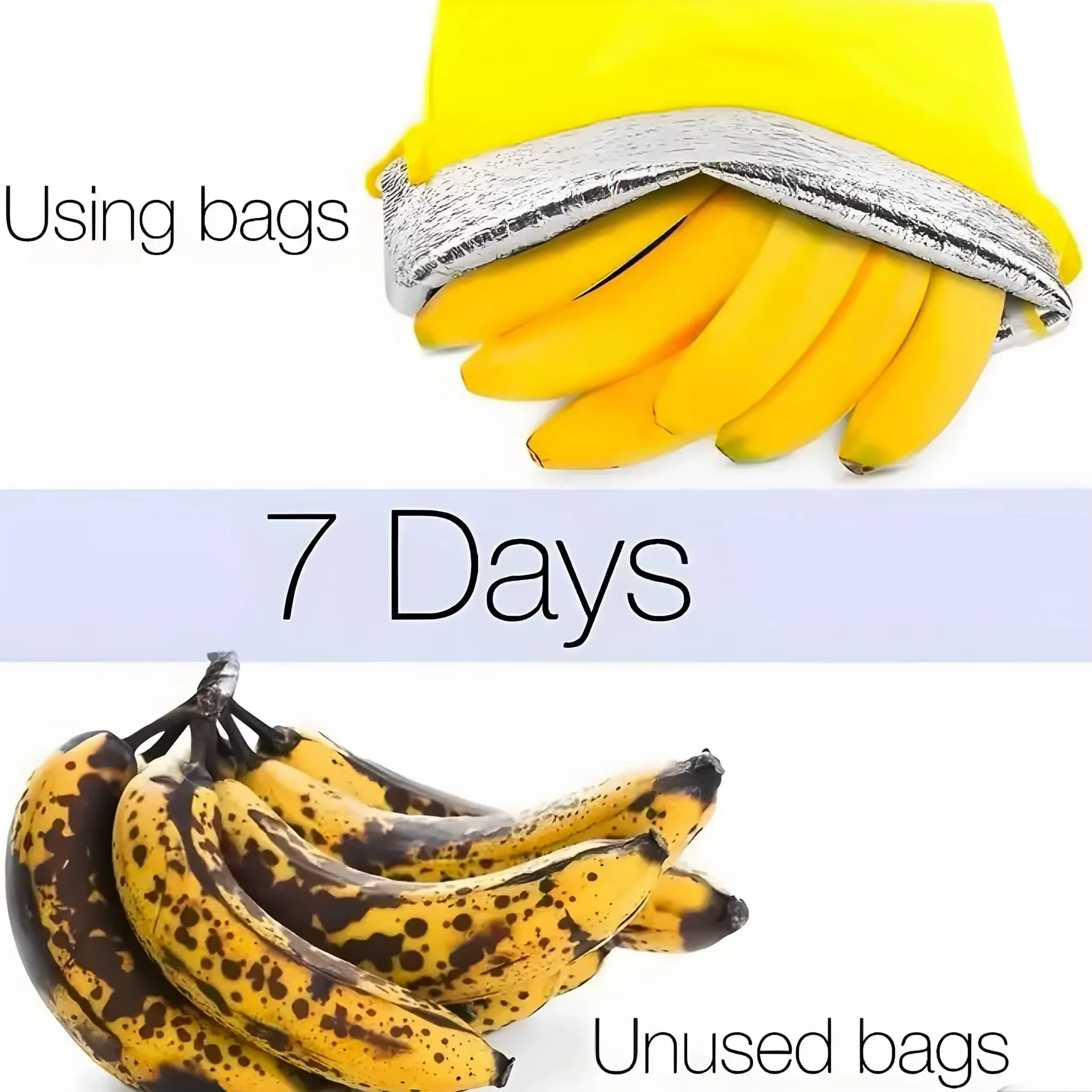 Sacs de rangement banane jaune
