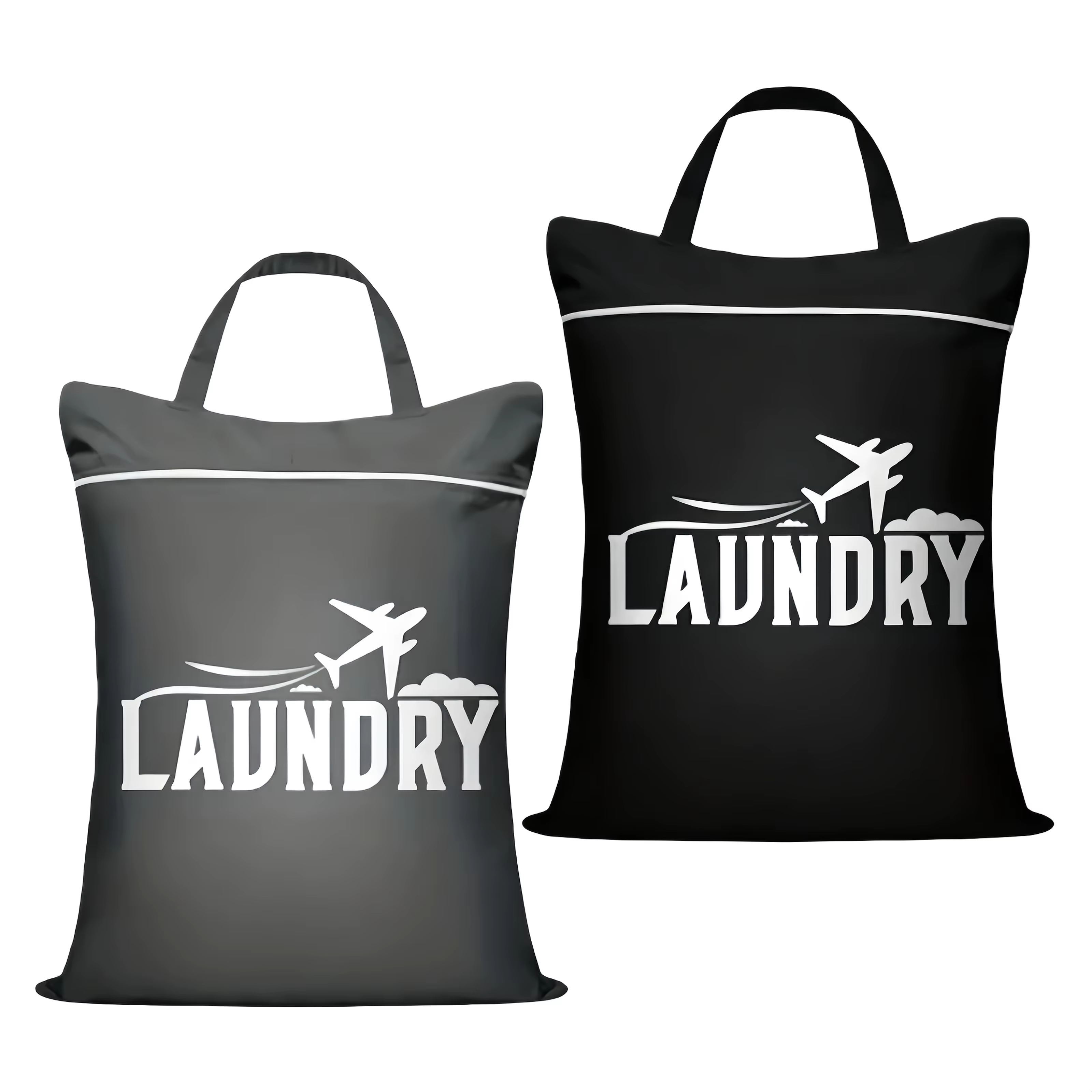 1 grand sac à linge de voyage avec poignée