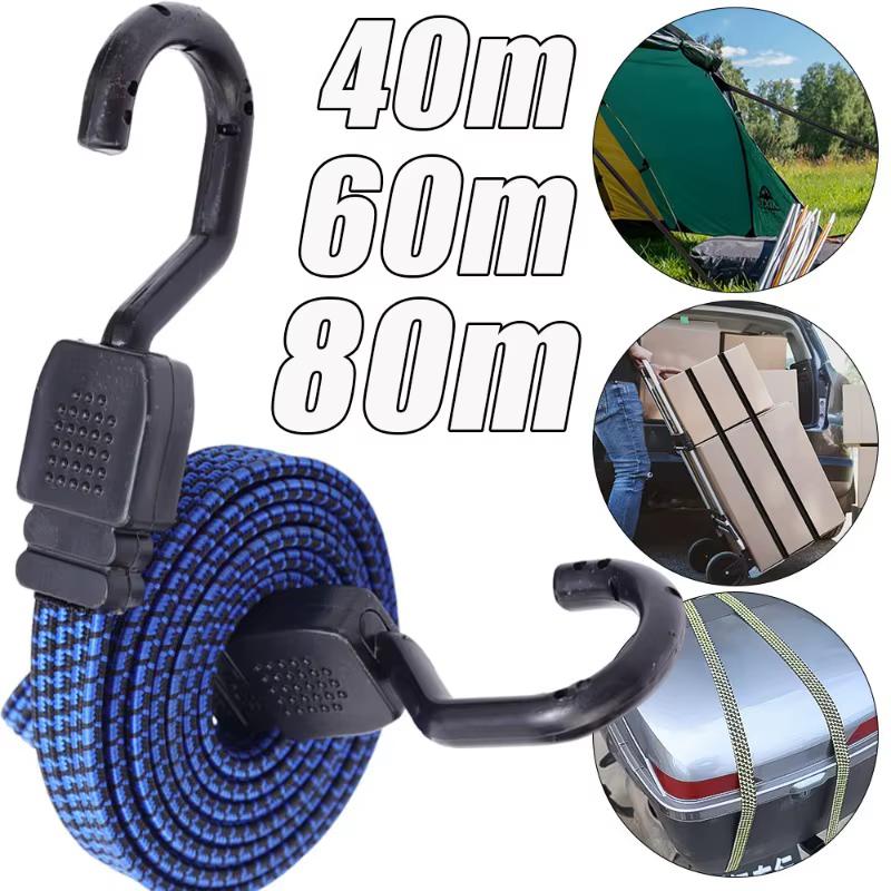 Nouveaux élastiques en caoutchouc bagages corde cordon crochets vélos