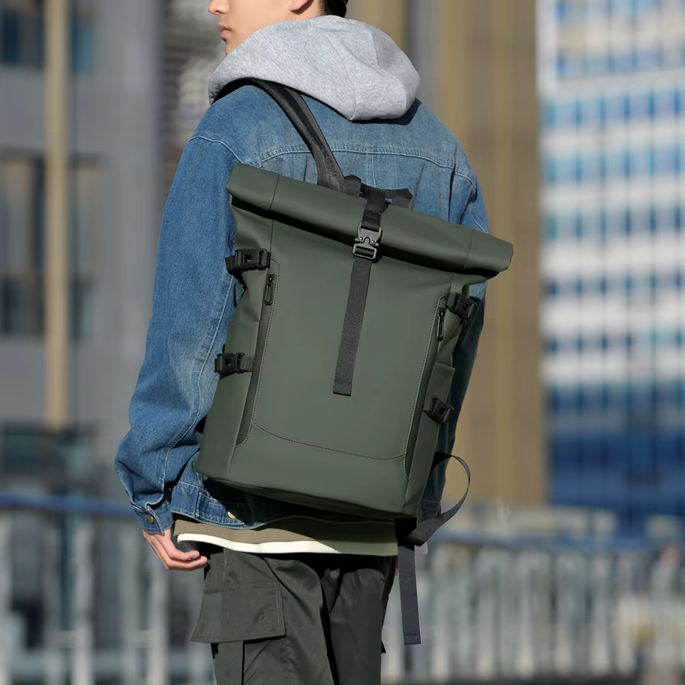 Sac à dos d'extérieur à roulettes étanche pour hommes sac à dos décontracté à la mode Durable sac à dos de voyage de grande capacité