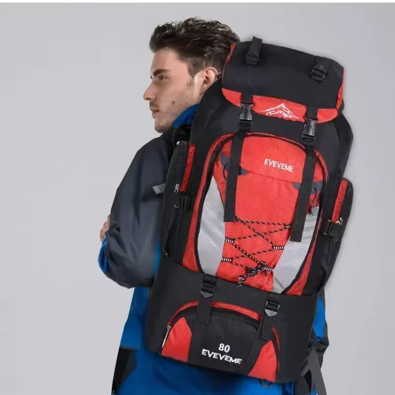 80L Camping randonnée sac à dos sac de sport de plein air sacs voyage étanche épaule hommes escalade alpinisme pêche sac à dos