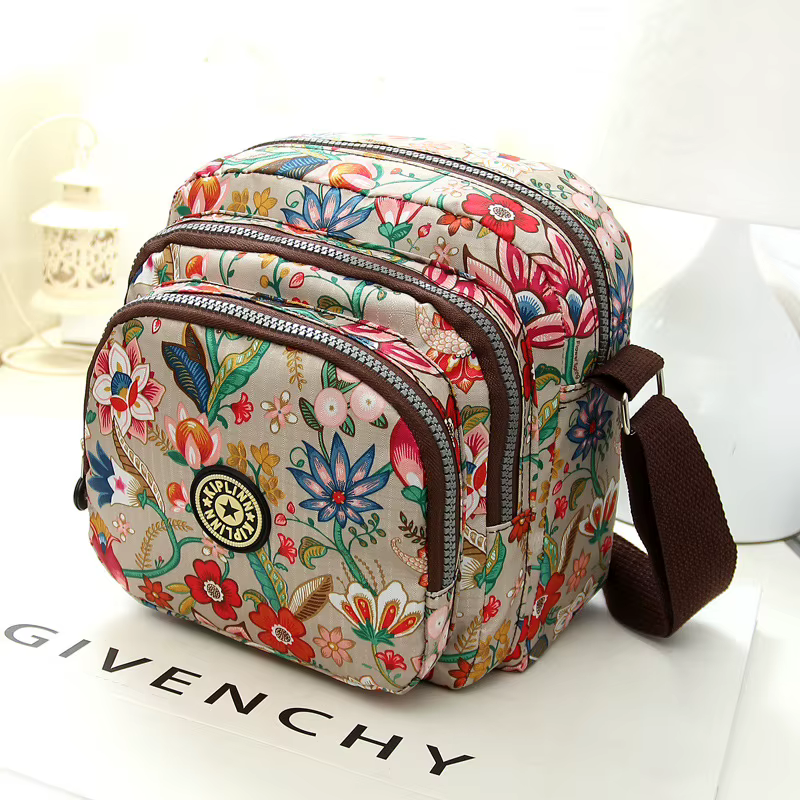 Petit sac à main carré alertes onal en toile pour femme