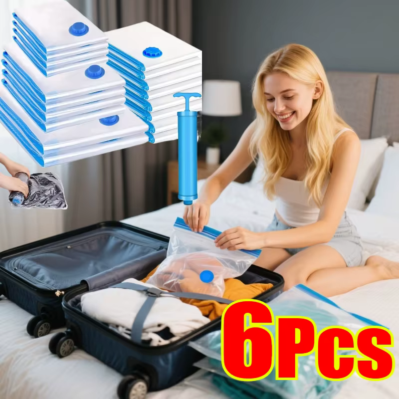 Sac sous vide avec Valve ou pompe pour le stockage de vêtements