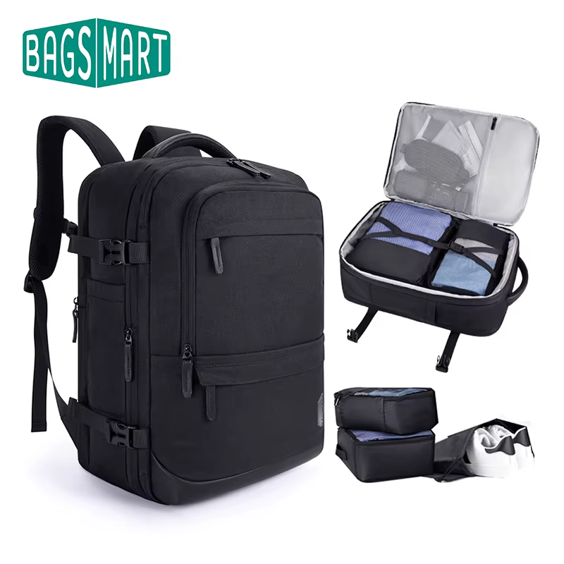 BAGSMART valise sac à dos de voyage pour Easyjet cabine sac 45x36x20 sacs à dos pour hommes remplaçable étanche 17 ''sac à dos pour ordinateur portable