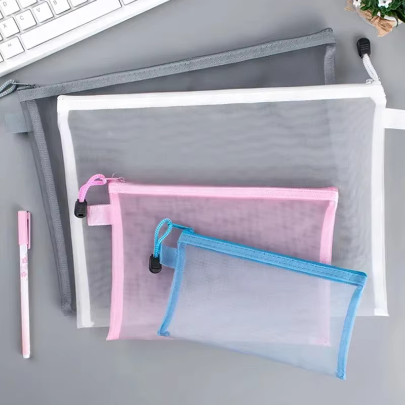 Pochettes transparentes A4/A5/horizon à fermeture éclair