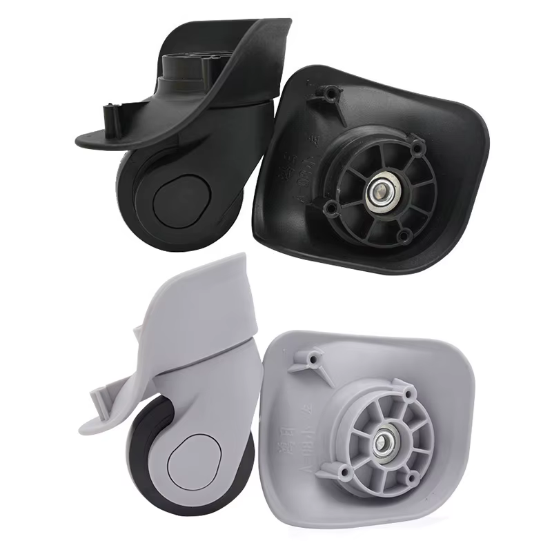 1 paire de roues de valise roulettes pivotantes roue de bagages silencieuse remplacement