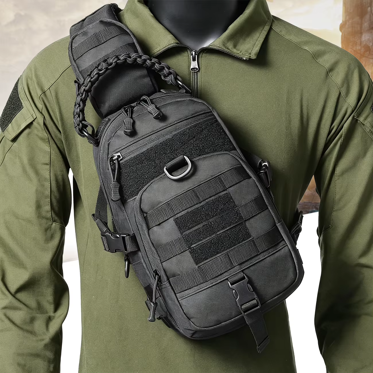 Sac de poitrine de Camping sac à dos tactique pour hommes sport épaule randonnée en plein air escalade cyclisme pêche MOLLE Sling EDC Fanny Pack