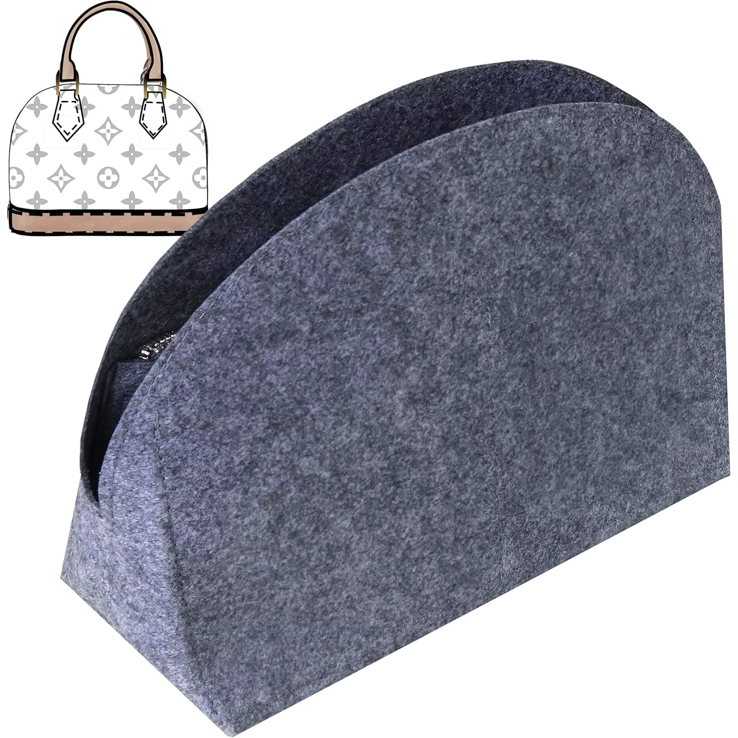 Insert de sac à main en feutre pour Alma PM BB