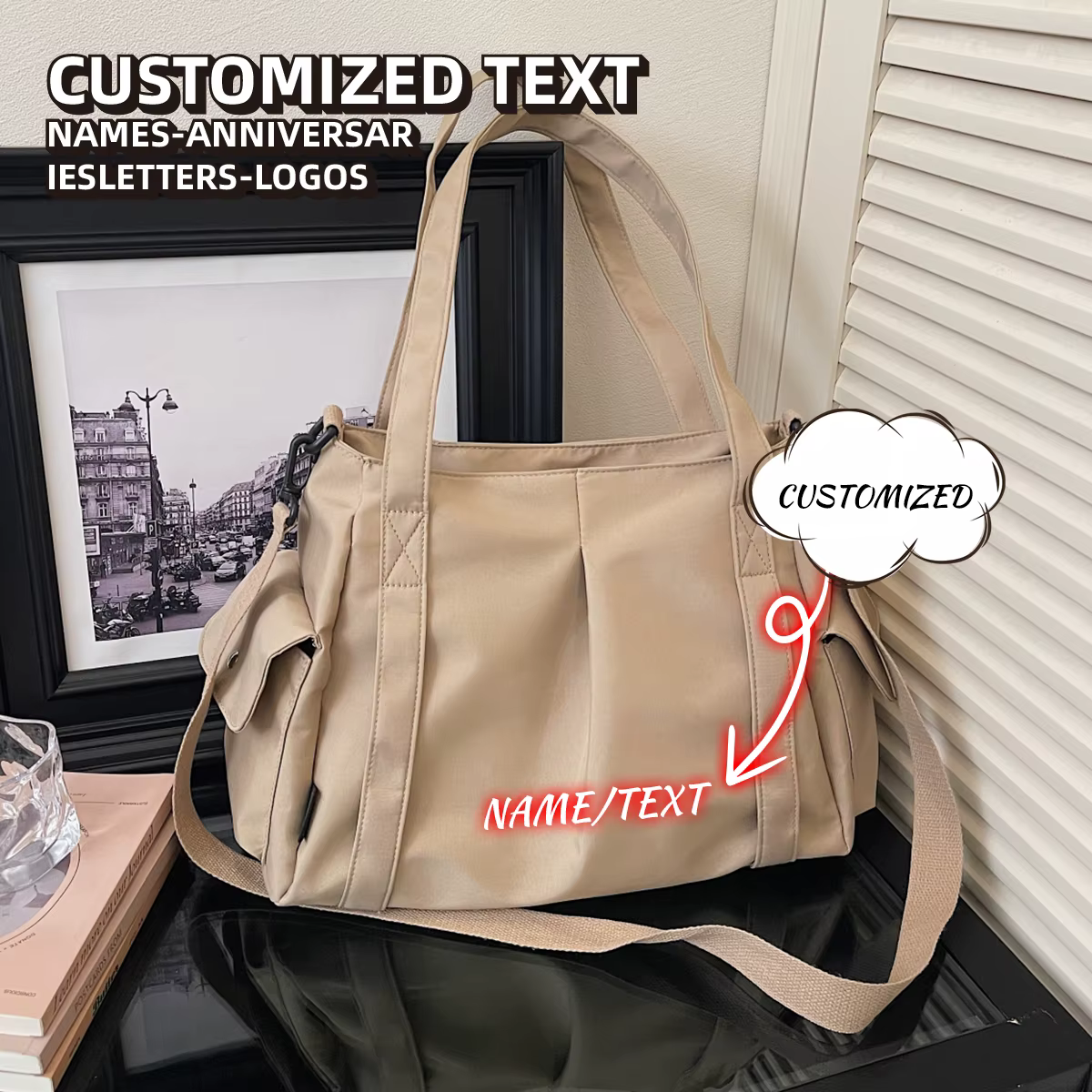 Sac de voyage personnalisé avec logo pour femme