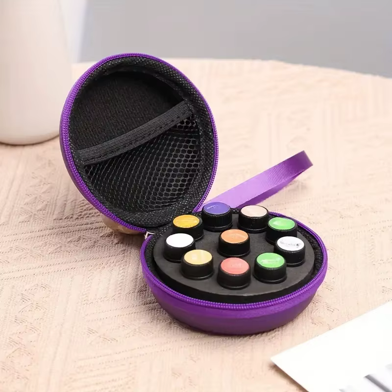 Étui d'huile essentielle Portable en PU de 1 à 2ml