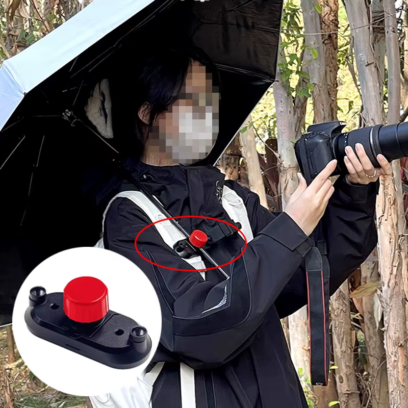 Clip de sac à dos multifonctionnel pour porte-parapluie mains libres et support photo