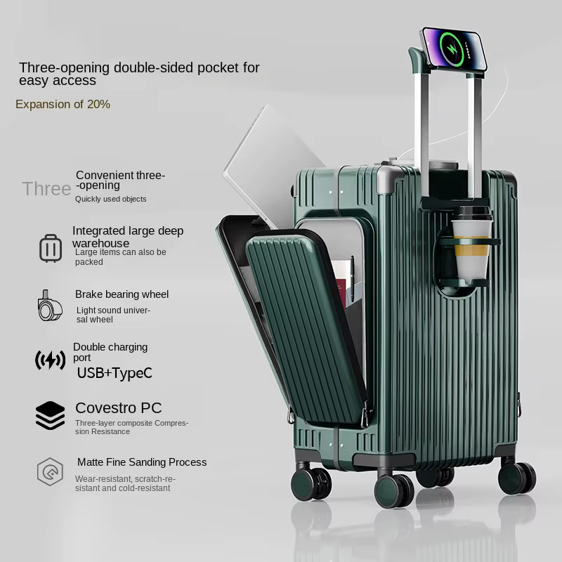 Valise multifonctionnelle à trois ouvertures
