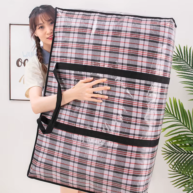 Sac tissé pliable de grande capacité pour maison mobile