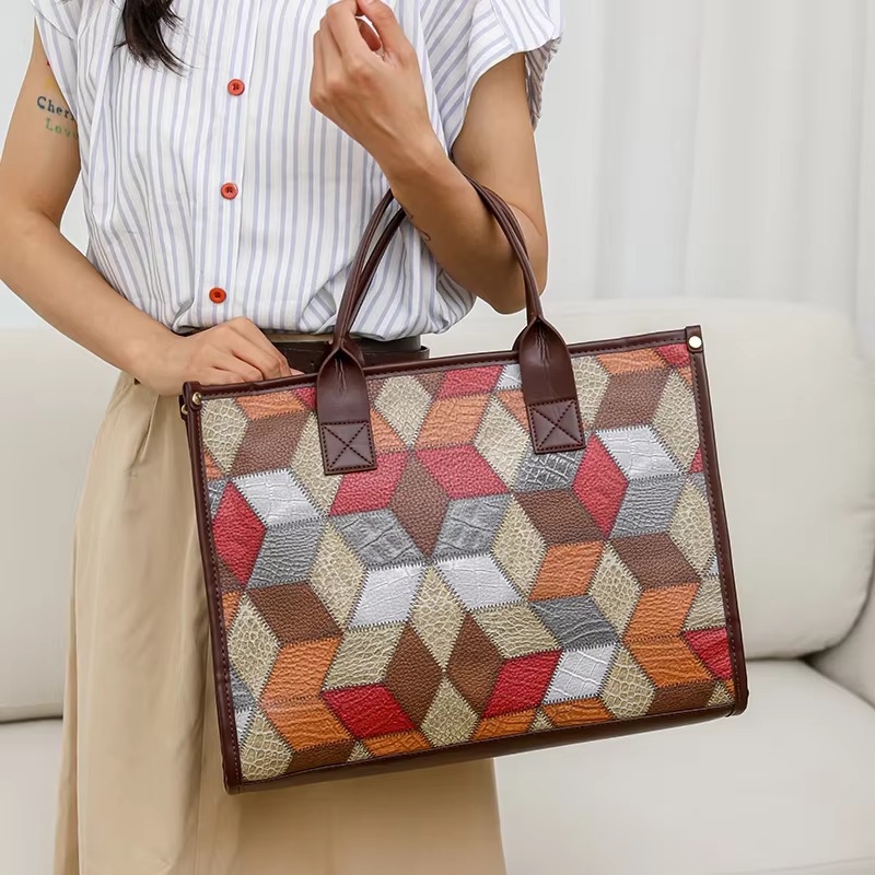 Sacs à Main de Grande Capacité en Cuir Souple pour Femme