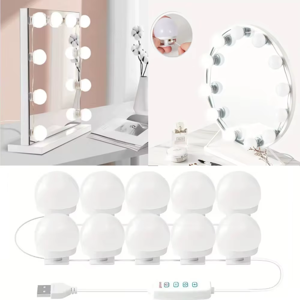 Ampoules LED USB pour miroir de maquillage