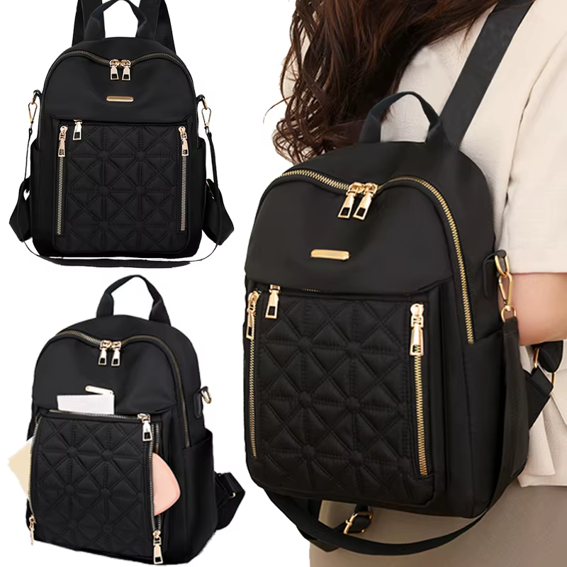 Sac à dos en tissu nylon pour femmes, nouvelle mode, sac de voyage