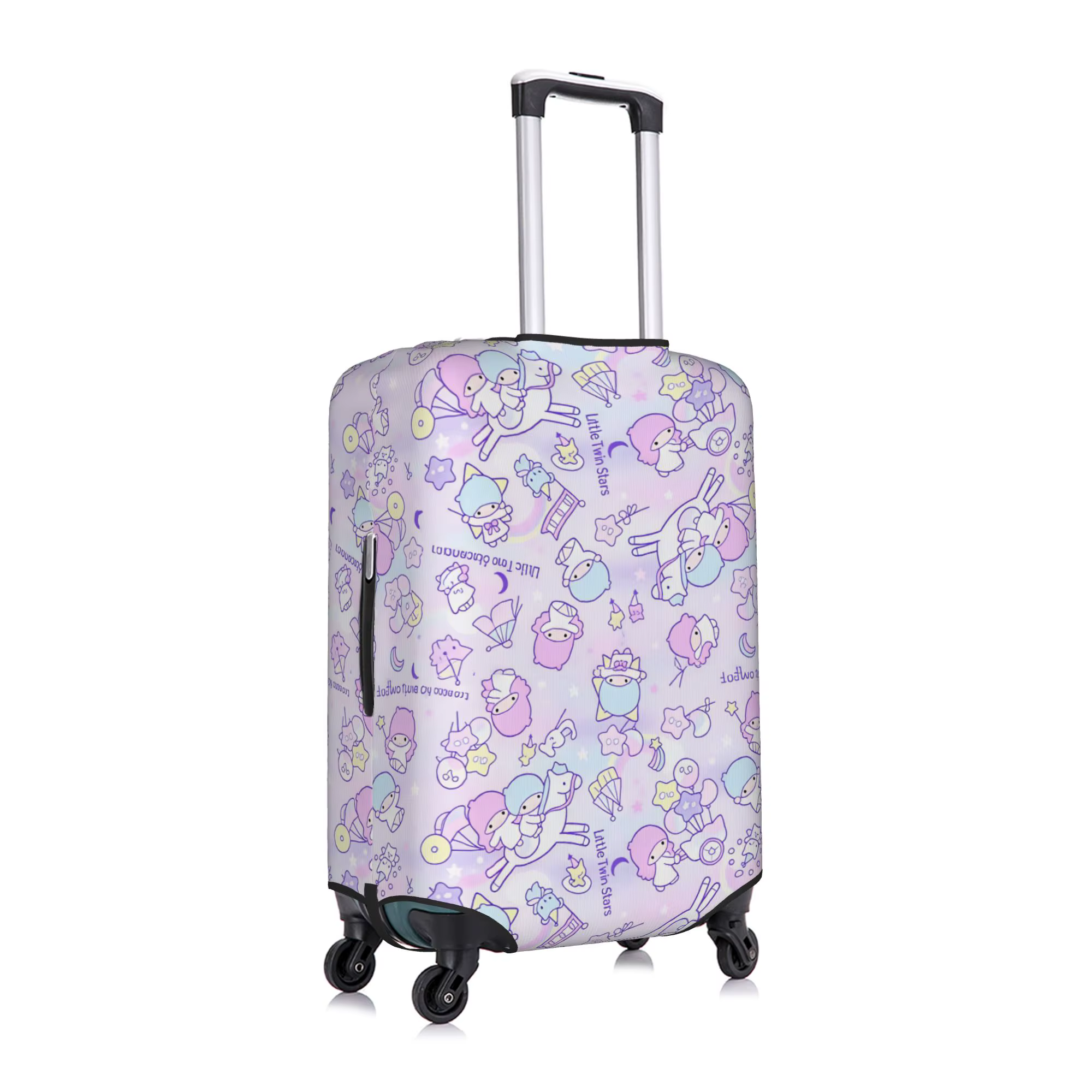 Housse de protection personnalisée pour bagages, motif dessin animé Little Twin Stars, Kiki Lala, adaptée aux valises de 18 à 32 pouces