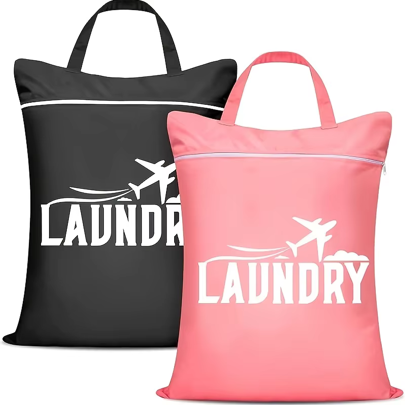 Sac à linge de voyage avec poignée