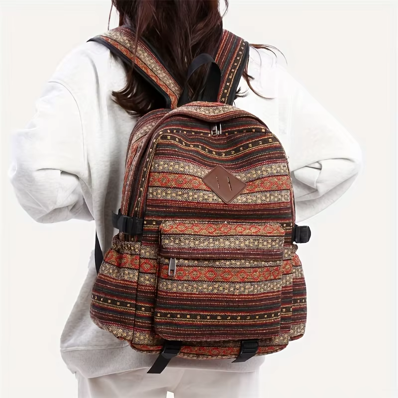 Vintage nouveaux sacs à dos Patch grande capacité femmes Style ethnique voyage sac à dos broderie sac à dos
