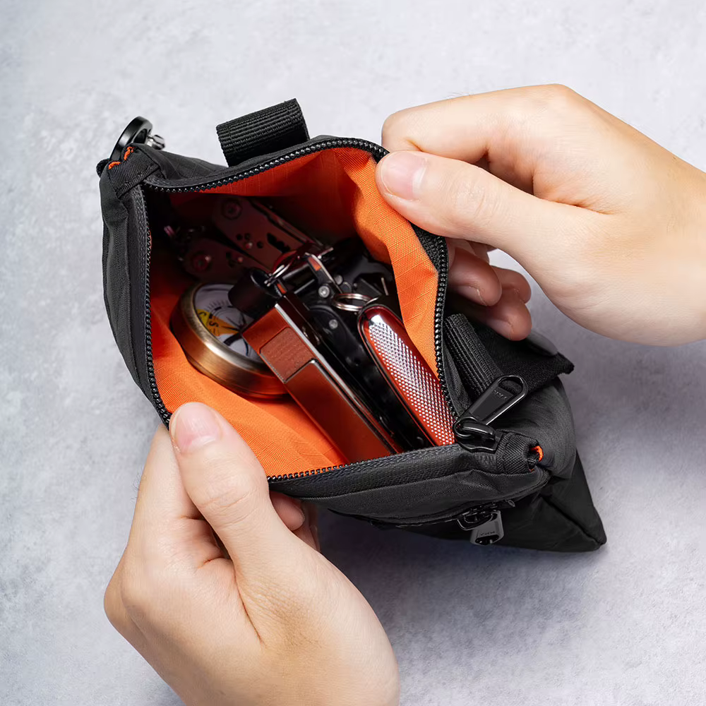 Sac de taille X-PAC, grande pochette pour pièces de monnaie porte-clés avec fermeture éclair YKK