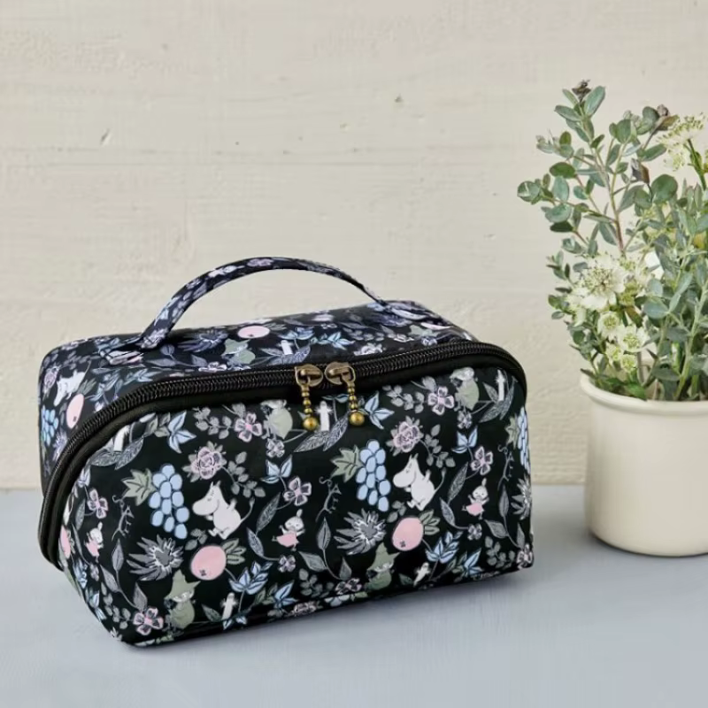Sac à cosmétiques de grande capacité imprimé élégant et charmant Moomin
