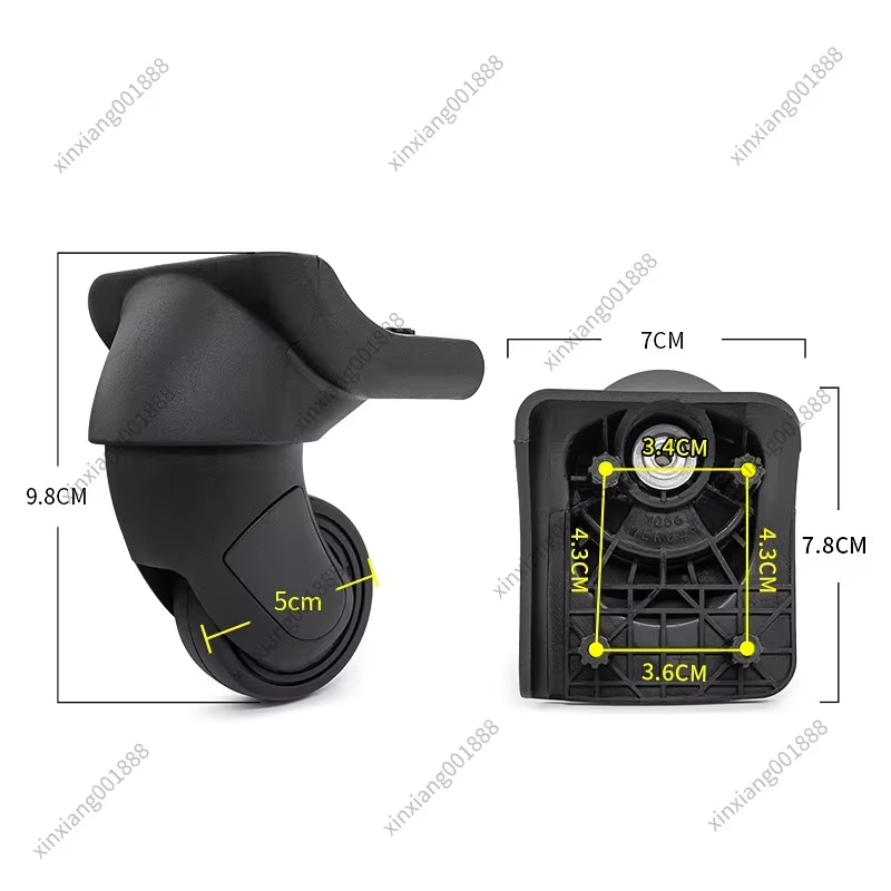 Roulettes pivotantes pour valise HLK049 HPW28300