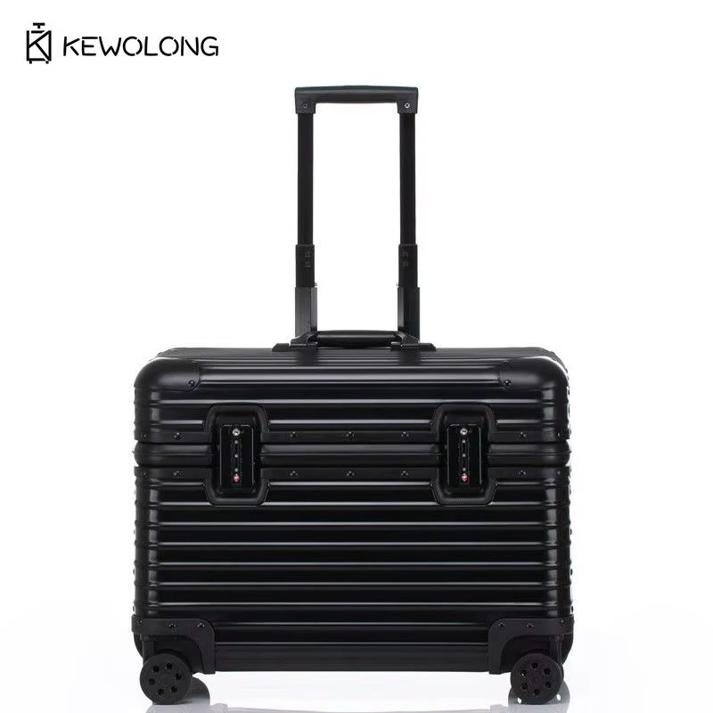 Valise en aluminium à coins arrondis
