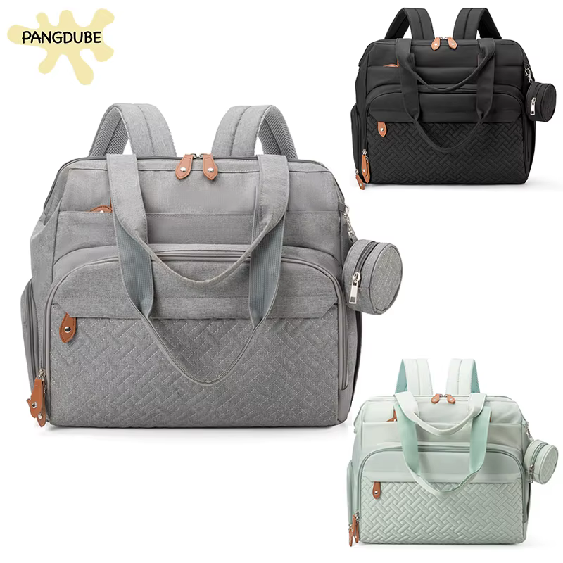 PANGDUBE grande taille maman papa sac à dos bébé sacs à couches avec sucette sac