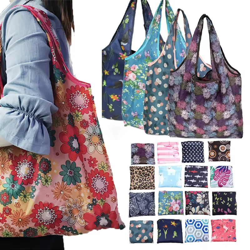 Sac à provisions pliable réutilisable