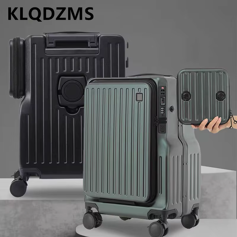 KLQDZMS Valise cabine pour ordinateur portable 20 pouces en ABS+PC