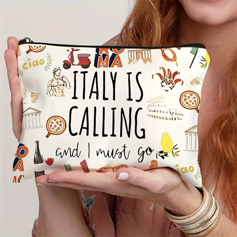 Trousse de maquillage de grande capacité "Italie appelle