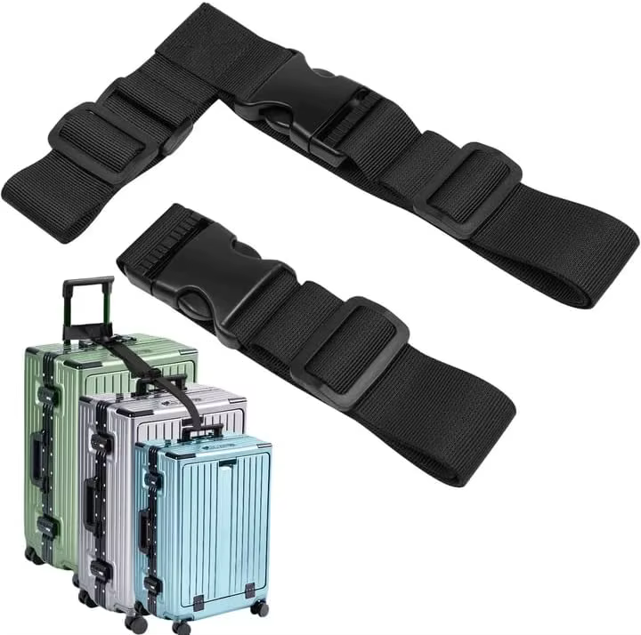 Lot de 2 sangles de bagages pour valises