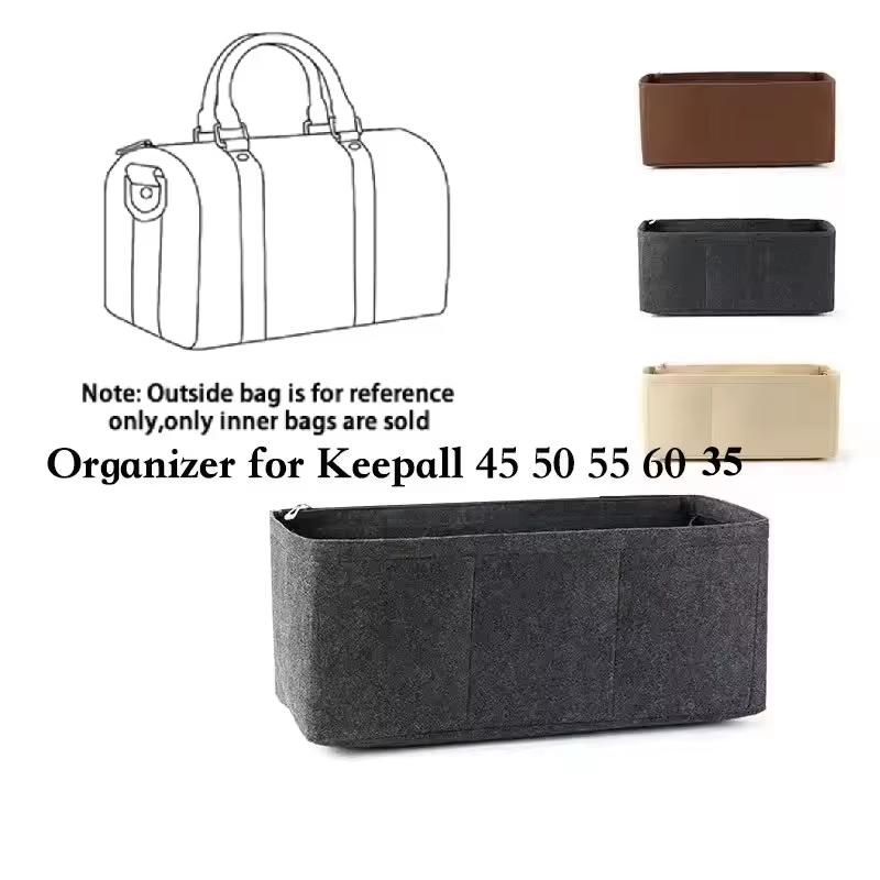 Organisateur d'insertion en feutre pour Keepall 45 50 55 60