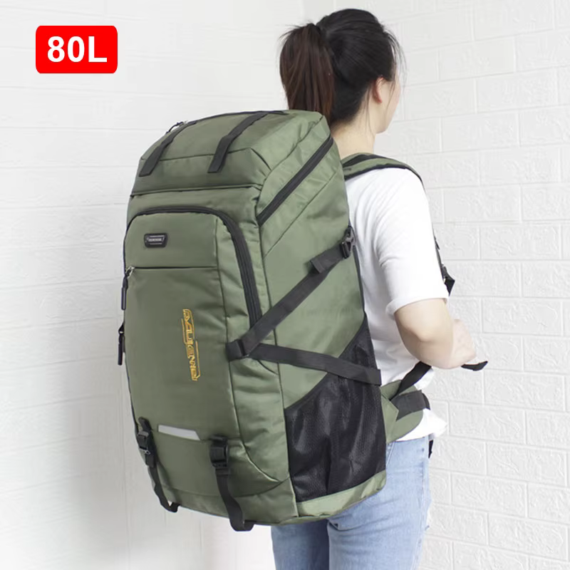 50L/80L voyage sac à dos homme femmes grande capacité classique sac à bagages Sports de plein air Nylon Pack escalade Camping randonnée sac à dos