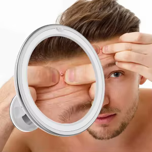 Miroir de maquillage avec lumière de remplissage LED