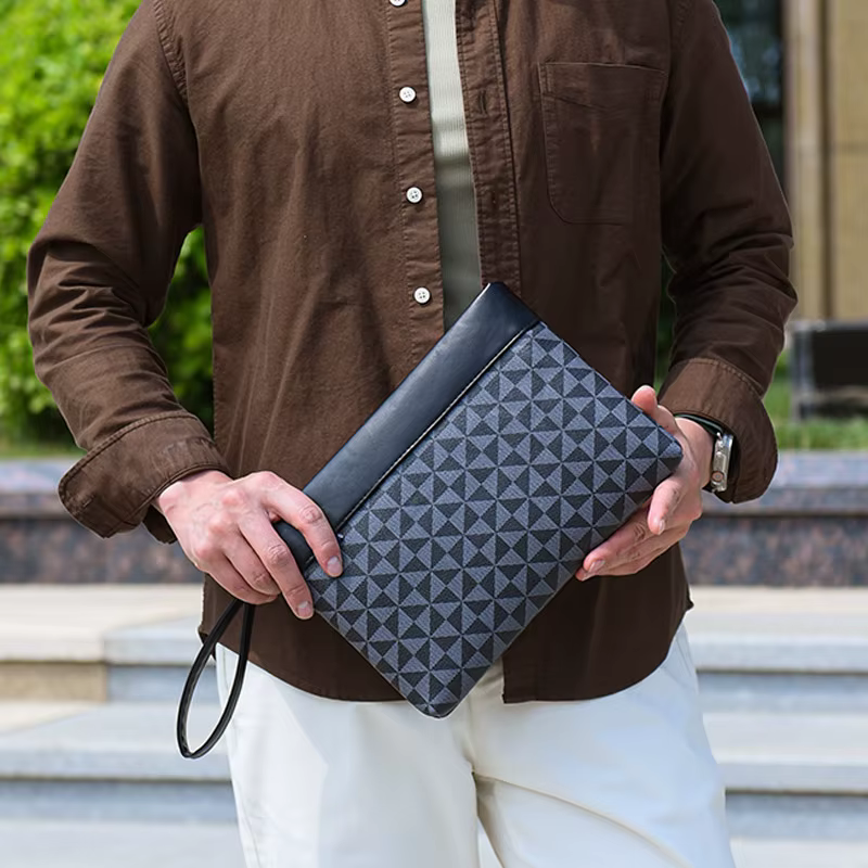 Sac à main en cuir pour homme